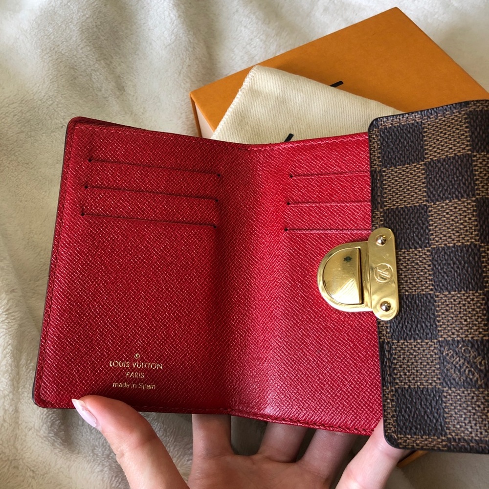 Authentic Louis Vuitton DE Koala Luxury Wallet Red Interior